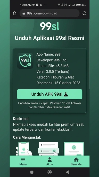 Panduan Unduh dan Instal APK 99sl untuk Android
