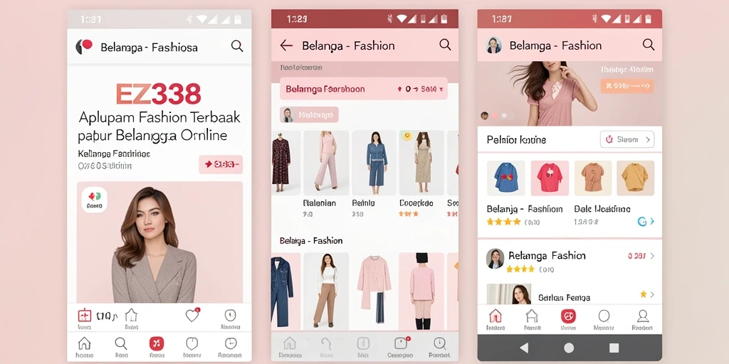 Antarmuka modern EZ338 dengan berbagai pilihan fashion.
