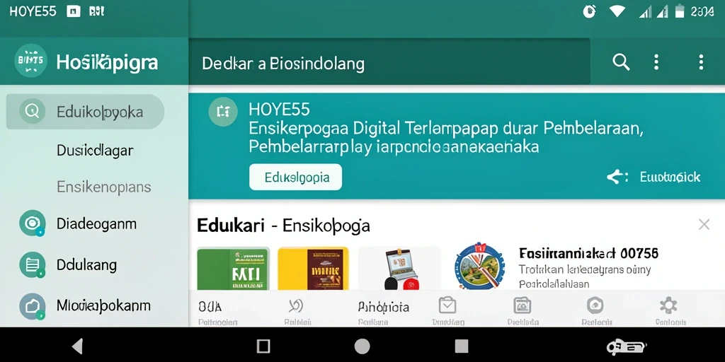 Tampilan antarmuka HOYE55 yang modern dan menarik.