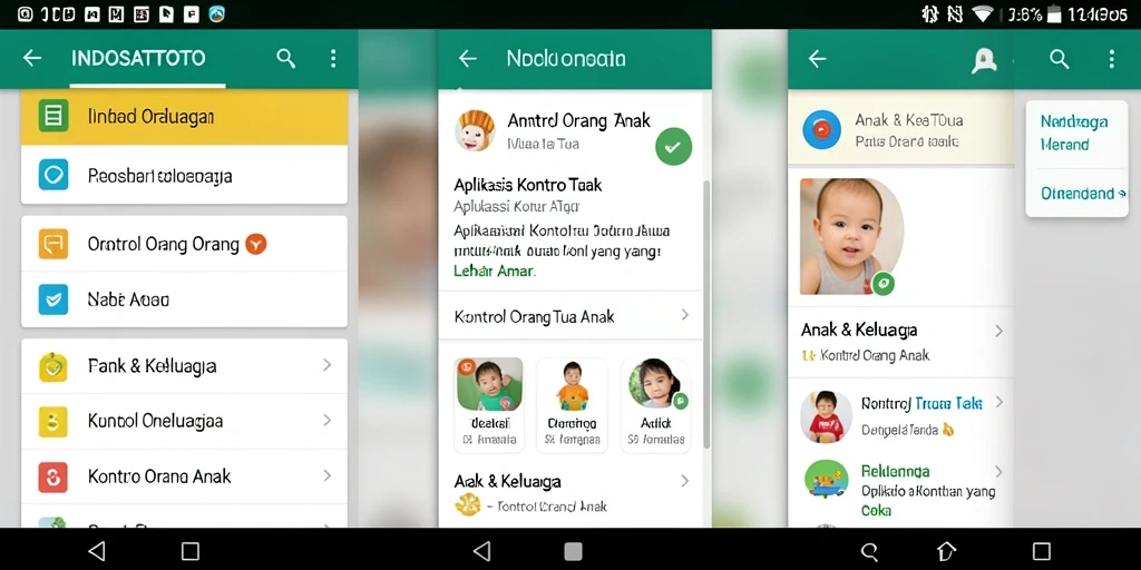 Tampilan antarmuka aplikasi INDOSATTOTO untuk kontrol orang tua.