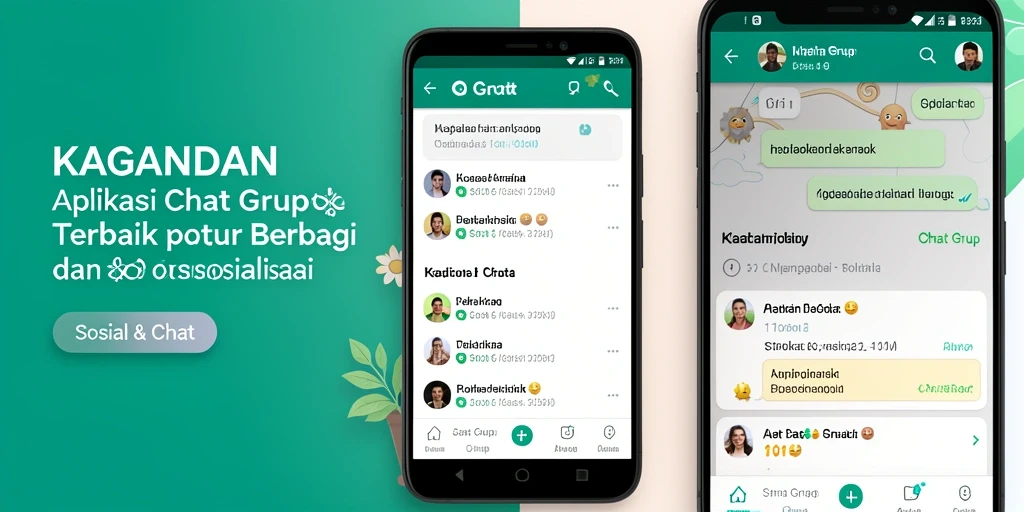 Antarmuka KAGANDAN yang ramah pengguna untuk Chat Grup.