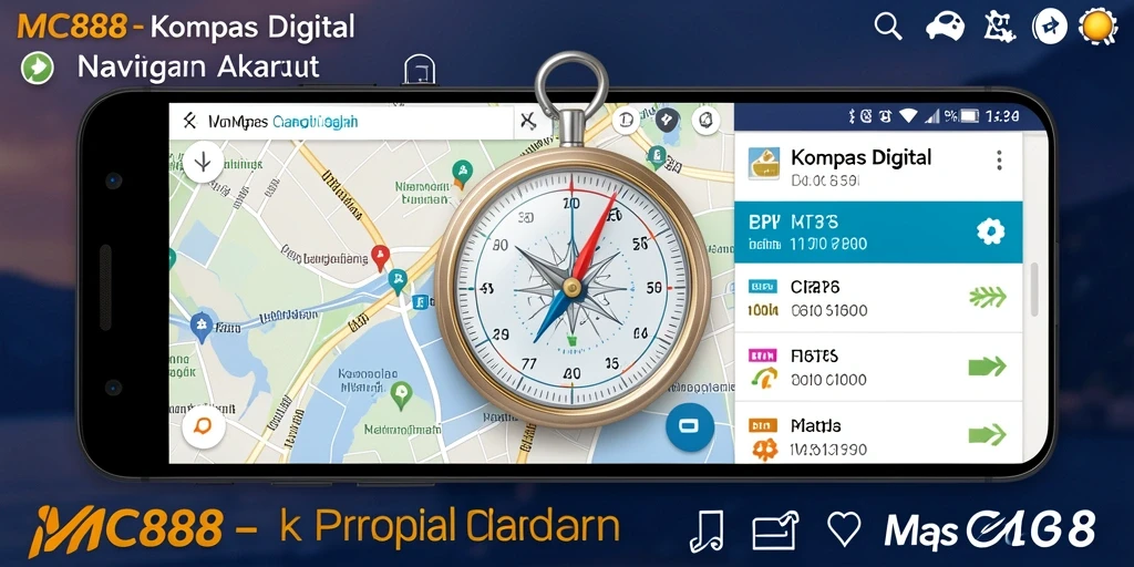Tampilan antarmuka intuitif dari MC888 untuk navigasi yang mudah.