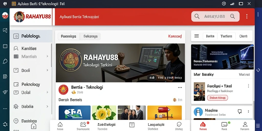 Antarmuka pengguna RAHAYU88 yang menarik dan informatif.