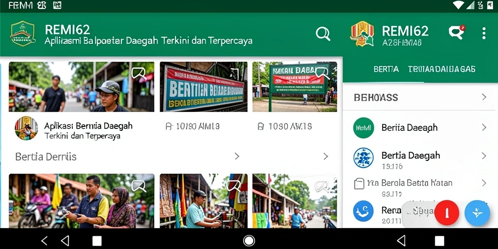 Antarmuka sederhana dan informatif dari aplikasi REMI62.