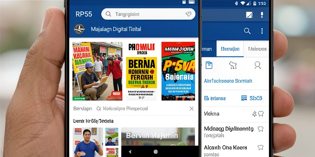 Tampilan antarmuka RP55 yang modern dan fungsional.
