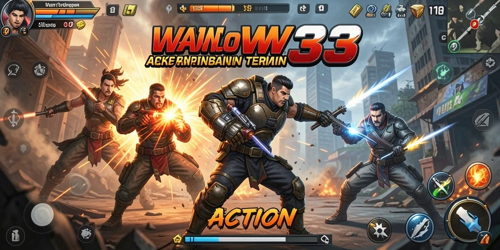 Tampilan antarmuka WOW33 yang dinamis dan menarik.